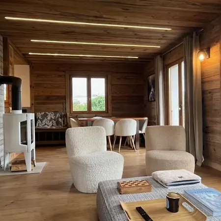 Taïga Face Au Montblanc Et à 7min De Megève Chalet Combloux