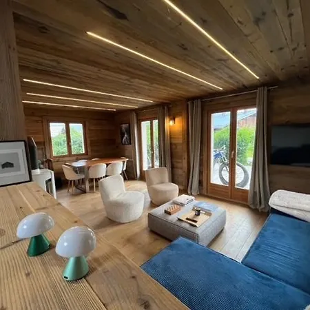 Chalet Taïga Face Au Montblanc Et à 7min De Megève *