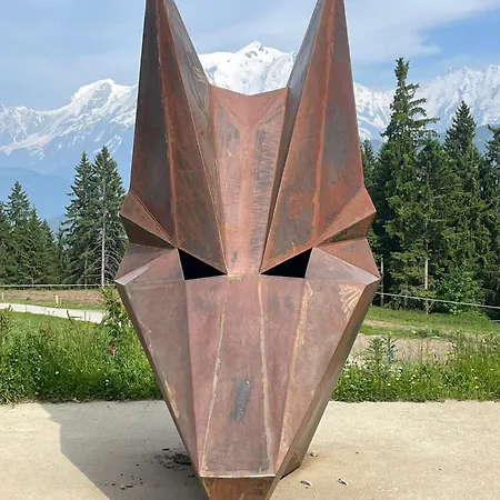 Domek alpejski Taiga Face Au Montblanc Et A 7min De Megeve *
